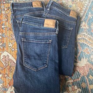 THREE pairs American Eagle Hi-Rise Skinny Kick Jeans 2 Long